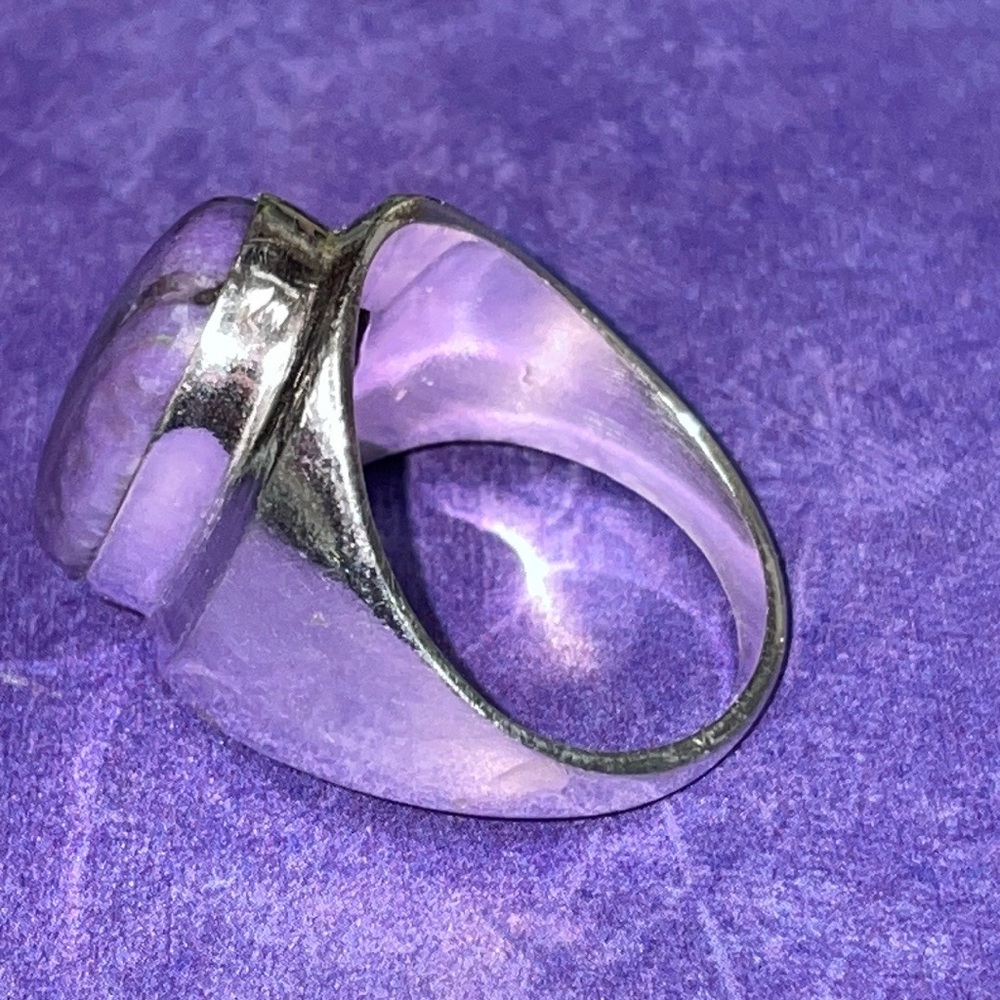 Charoite Silver Ring - image 4